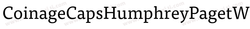 CoinageCapsHumphreyPagetW05 Regular字体转换